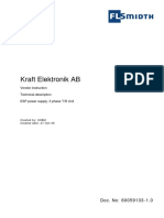 Kraft Elektronik AB: Vendor Instruction Technical Description ESP Power Supply, 3 Phase T/R Unit