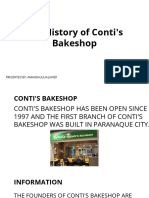 Contis Bakeshop Report