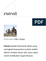 Patroli - Wikipedia Bahasa Indonesia, Ensiklopedia Bebas