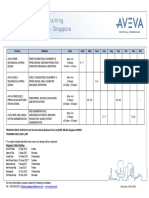 AVEVA Singapore PDMS Training Schedule