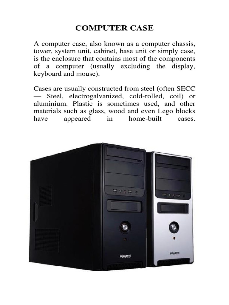 Computer Case | PDF | Random Access Memory | Computer Monitor