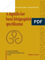 E-Kozszolgalat Elmelete - TK - Web - PDF - IA10 - A - Digitalis - Kor - Hazai - Kozigazgatasi - Specifikumai PDF