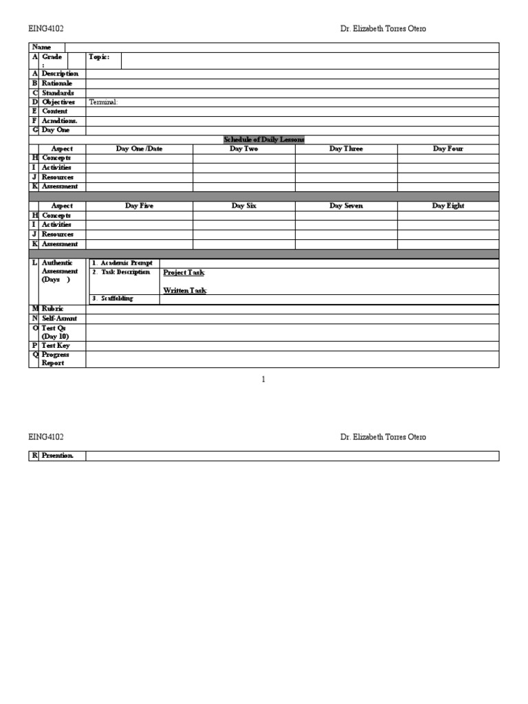 Acron University Unit Plan | PDF | Career & Growth | Language Arts ...