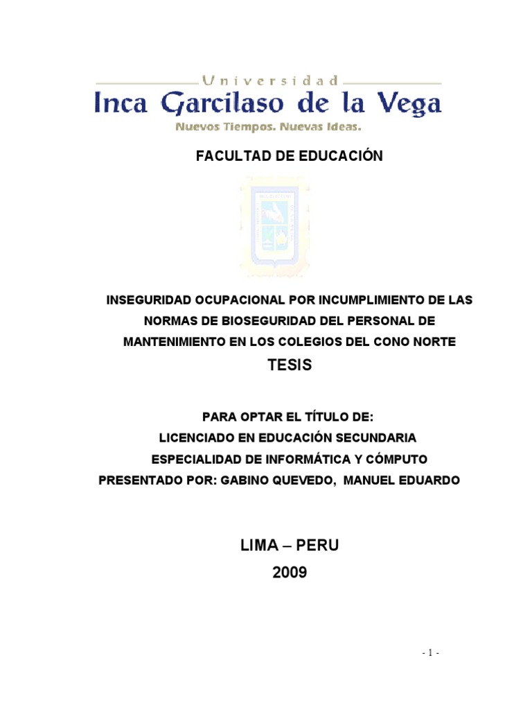 TESIS BIOSEGURIDAD