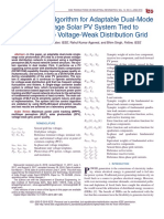 MLP Control Algorithm For Adaptable Dual-Mode Single-Stage Solar PV System Tied To Three-Phase Voltage-Weak Distribution Grid