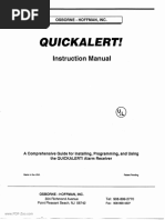 Osborne-Hoffman - QuickAlert! Alarm Receiver Installation Manual