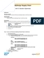 OpenSAP Byd4 Week 5 Unit 5 Additional Exercise