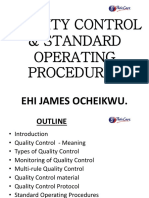 Quality Control and Standard Operating Procedures