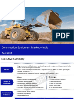 Constructionequipmentmarketinindia2014-Sample - Without Details PDF