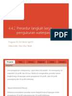 4.4.2-Prosedur Langkah Kerja Pengukuran Waterpass