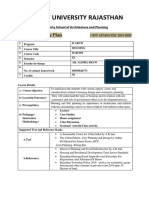 Amity University Rajasthan: Course Delivery Plan