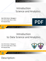 To Data Science and Analytics: Asst. Prof. Arturo J. Patungan JR