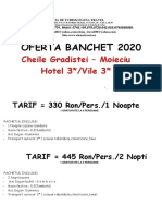 Cheile Gradistei Moieciu Banchet