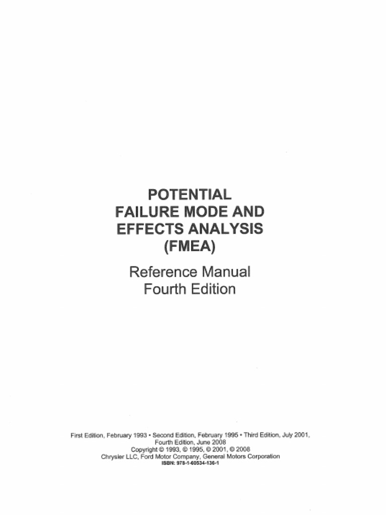 PFMEA Manual | PDF