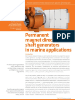 Permanent Magnet Direct-Drive Shaft Generators in Marine Applications