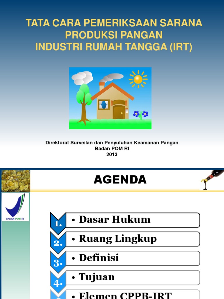 Tata Cara Pemeriksaan IRTP Pangan | PDF