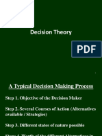 Decision Theory - Operations Research