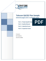 Telecom Quality Plan Sample PDF