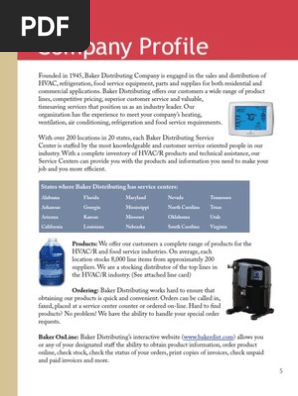 Baker Company Profile