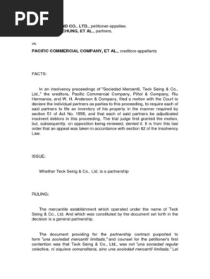 Partnership Cases