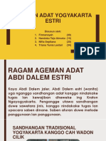 Pakaian Adat Yogyakarta Estri