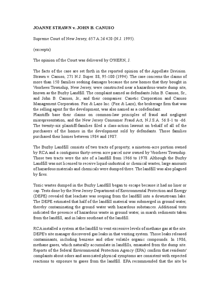 Strawn v. Canuso, 1995 PDF Real Estate Broker United States
