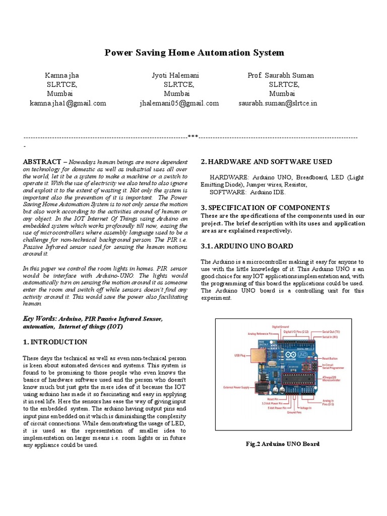 Power Saving Home Automation System Circuit Diagram