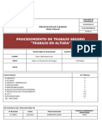 Procedimiento trabajo seguro altura