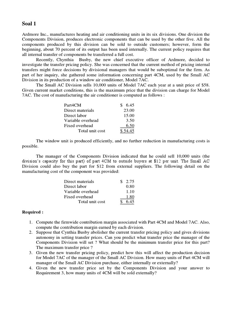 3 Soal Amb Des2018 Business Economics Market Economics