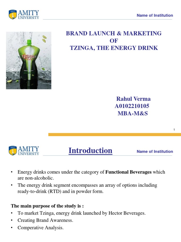 Tzinga Energy Drink Marketing Strategy | PDF | Sampling (Statistics ...