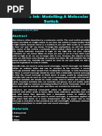 Invisible Ink: Modelling A Molecular Switch: Published On Dec 07, 2018