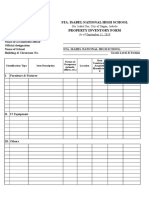 Property Inventory Form