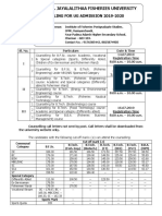 Tamil Nadu Dr. J. Jayalalithaa Fisheries University: 1 Counselling For Ug Admission 2019-2020