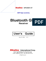 Bluetooth GPS: User's Guide