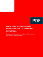 Carta para La Planificación Ecosistémica de Las Ciudades