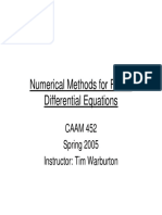 Numerical Methods For Partial Differential Equations: CAAM 452 Spring 2005 Instructor: Tim Warburton