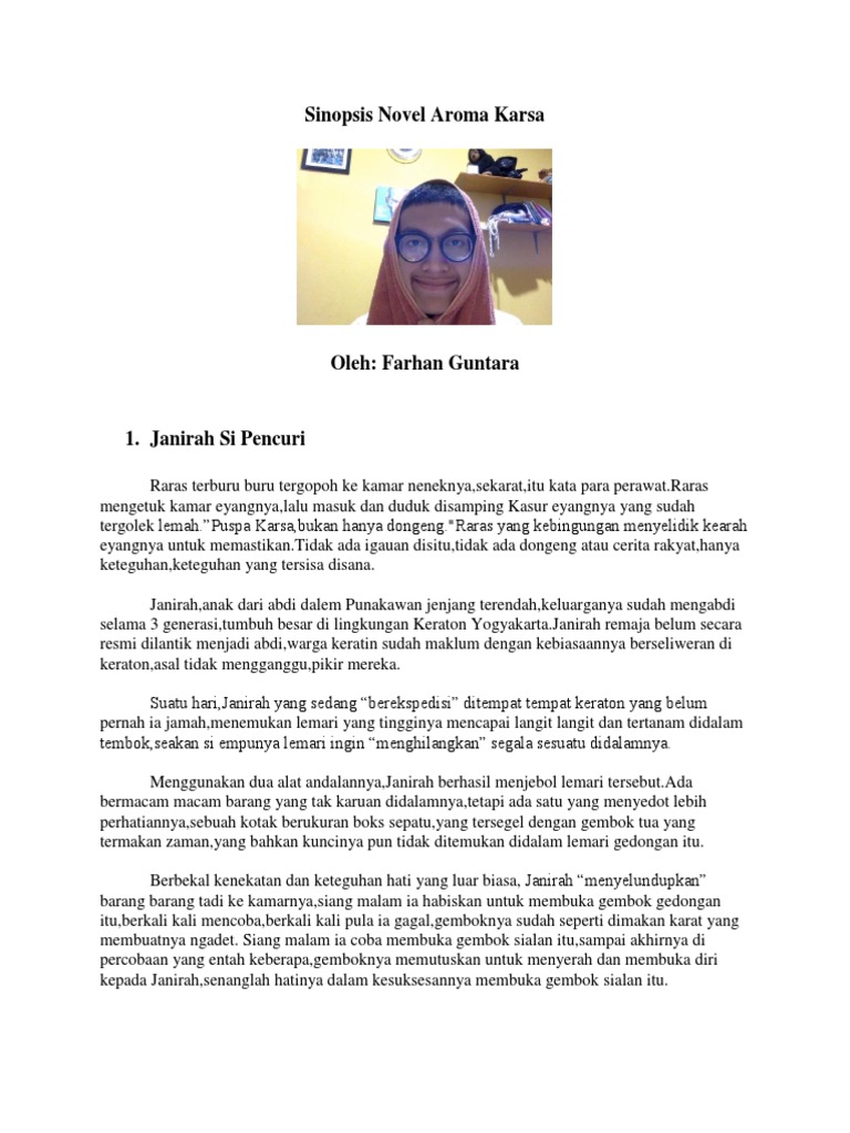Sinopsis Aroma Karsa PDF