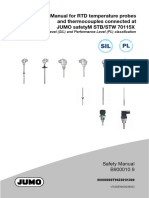 Jumo Safety Manual For RTD Temperature Probes and Thermocouples Connected at Jumo Safetym STB/STW 70115X