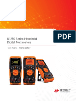 U1250 Series Handheld Digital Multimeters: Test More - More Safely