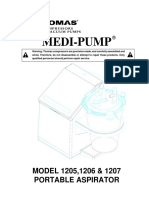 Medi-Pump: MODEL 1205,1206 & 1207 Portable Aspirator