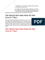 This Miracle Hair Mask Made My Hair Grow in 7 Days