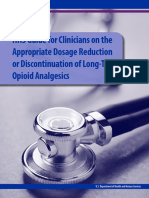 8-Page Version - HHS Guidance For Dosage Reduction or Discontinuation of Opioids
