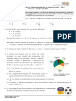 Avaliação de Matemática Aplicada às Ciências Sociais - 10oC