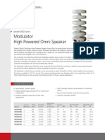 Modulator High Powered Omni Speaker: Model MOD Series
