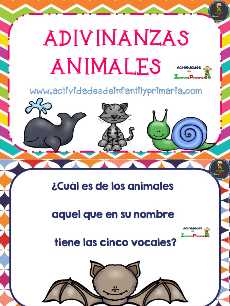 Adivinanzas de Animales para Niños | PDF