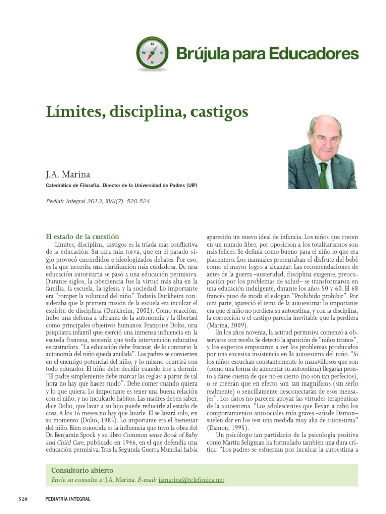 Límites y disciplina en la educación moderna | PDF | Disciplinas ...