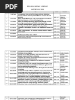 Research Defense Schedule OCTOBER 14, 2019: NO. Time Title Section Instructor AM 1