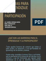 Barreras para El Aprendizaje Gabriel Espinoza Noria