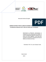 ENSINO DE FÍSICA PARA ALUNOS DO ENSINO FUNDAMENTAL I O problema da alavanca sob o olhar do ensino por investigação