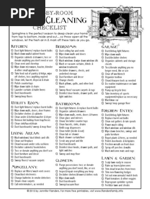 Cleaning list
